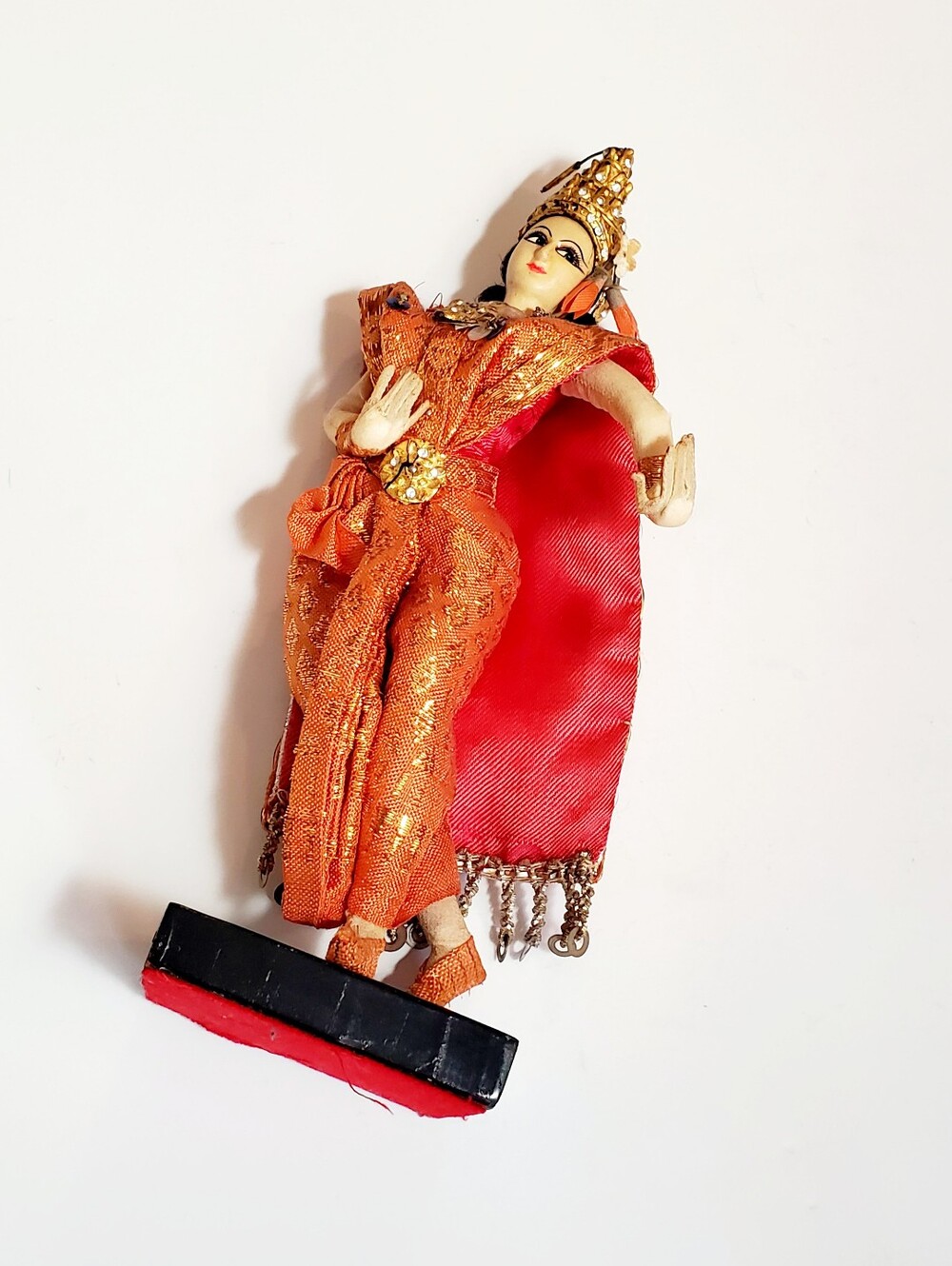 Vintage Thai Dancer In Traditional Costume 8" Doll